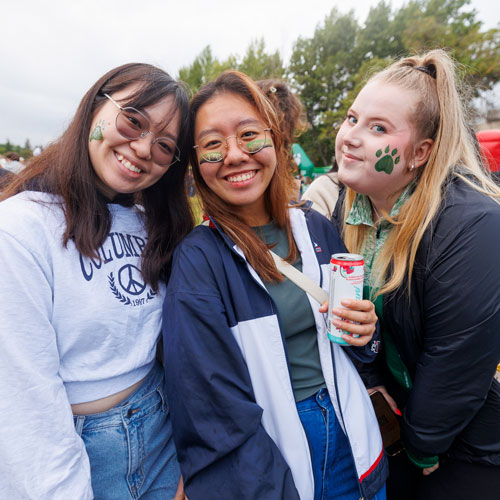 Students at Rally Alley