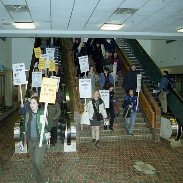 Protest in Lower Place Riel